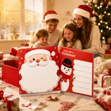 Allydrew Merry Christmas Holiday Sticky Notes, Winter Festival Theme Self-Adhesive Memo Pad, Suitable For Home, Office, Work, Cute Companion Style - one-size - View 2