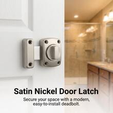 Zinc Alloy Thickened Anti-Theft Door Bolt Left Right Rotation Movable Latch Master Door Lock For Home Office Shop Security - A - View 6