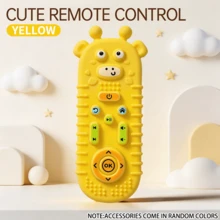 Baby Soft Teething Toy, Baby Toy, Chewable Teething Toy, Cute Animal Shaped Silicone Remote Control Toy, Soft STEM Sensory Toy, Early Learning Educational Toy, Indoor/Outdoor Baby Interactive Toy, Halloween Christmas Gift - Multicolor - View 11