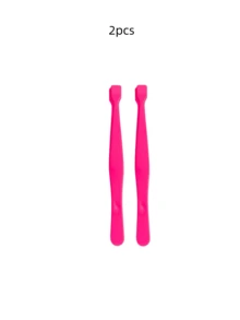 3/2/1pc Flat Head Eyelash Curler, Portable Bag-Shaped Eyelash Tool, Salon Eyelash Tool For Combing And Separating Individual Lashes, Suitable For Eyelash Trimming, Keratin Lash Lift, Eyelash Extension Procedures, Non-Slip Handle Design, Easy To Use, Home DIY Eyelash Care, Salon Store, Lightweight And Non-Scratching, Reusable And Durable - Multicolor - View 8