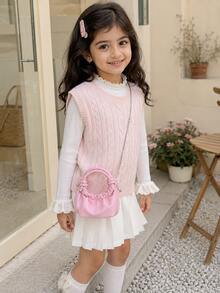 XD Children's Fashion Accessory Small Pouch, Plump Soft Cloud Shape, Paired With Exquisite Metal Chain, Sweet And Cute, Compact Capacity For Storing Coins, Jewelry And Small Items, Can Store Hair Ties, Coins, Small Accessories, Suitable For Daily Outings, Holiday Trips, Birthday Parties - Multicolor - View 12
