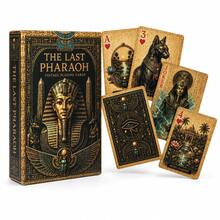 1pc Golden Dynasty Egyptian Theme Vintage Playing Cards, Gold Embossed Style, Collector Grade Cards, Ancient Egyptian Pharaoh Pattern, Creative Tabletop Game Cards, Party Game Gift - Multicolor - View 11