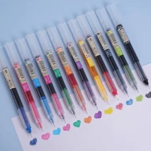 20/15/10/5/1pc Assorted Color Gel Pens, Minimalist Portable Gel Rollerball Pens, Suitable For Office, School, Student Back To School - Multicolor - View 4