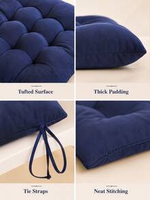 Soft Breathable Modern Square Seat Cushion, Comfortable Dining Chair Pad, Suitable For All Seasons, Fashion Home/Office/Dining Chair Cushion, Bohemian Style Floor Mat/Tatami Mat, Multi-Functional Seat Cushion - One Size - View 9