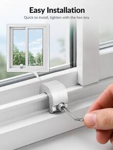 1-3Sets Aluminum Alloy Window Lock Stopper Adjustable Anti-Theft Sliding Door Limiter Security Sliding Frame Plug Sliding Sash Stopper ﻿ - Multicolor - View 5