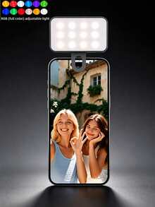 Multifunctional DUONENG Portable Clip-On LED Fill Light, Suitable For Action Photography, Compact Design, 3 Lighting Modes, Adjustable Brightness And Angle, USB Interface, Suitable For Laptop/Phone/Tablet/Zoom Meeting/Makeup, Suitable For Selfie And Live Streaming, Portable Light - one-size - View 14