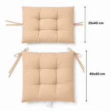 1 Pc-2pcs Premium Versatile Seat Cushion – Multipurpose Pad For Dining Chairs, Floor Seating, And Armchairs - Apricot - View 8