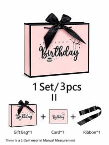3pcs Happy Birthday Gift Bag Set, Reusable Gift Bags With Handles, Party Bags, Foldable Shopping Bags, Premium Paper Tote Bags, Suitable For Friends, Family, Children, Birthday Party Decoration, Celebration Accessories - [Birthday] - View 11