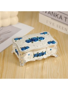 1pc Vintage Creative 3D Carved Jewelry Storage Box, Decorative Trinket Holder, European Style Jewelry Box FD96772129,Room Decor - Multicolor - View 13