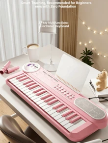Piano Keyboard Elektronik Anak 37 Tombol dengan Mikrofon dan Speaker, Mainan Belajar Musik Portabel, Alat Musik Edukatif untuk Pemula, Hadiah Aktivitas Musim Panas yang Menyenangkan untuk Anak Laki-laki dan Perempuan Usia 3+, Permainan Pesta, Liburan, Kembali ke Sekolah, Halloween, Ulang Tahun, Hadiah Festival - MultiWarna - View 5