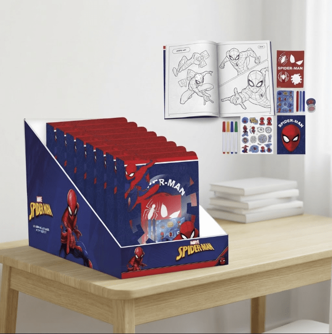 Cerdá Spiderman Notizbuch-Set, Schulset mit Notizbuch und Superhelden-Zubehör, Marvel-Design, ideal für Kinder und Spiderman-Fans