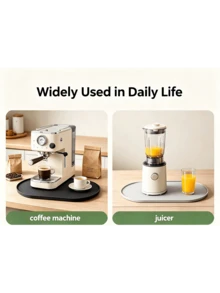 Silicone Coffee Machine Mat, Non-Slip Juicer Countertop Pad, High-Edge Coffee Machine Tray, Kitchen Appliance Protection Mat, Effectively Protects Countertop From Scratches, Non-Electric Kitchen Countertop Protection Pad - Solid Color - View 9