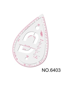 Soft Pink Clear Sewing Curve Ruler, Multi Angle Curve Template With Grid Scale Markings, Pattern Making Measuring Drafting Tool For Tailoring Quilting Dressmaking DIY Craft.Holiday ,Holiday ,Cyber Monday ,Christmas,Christmas Gifts - One Size Fits All - View 16