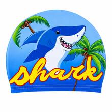 Children's Cartoon Print Silicone Swim Cap, Unicorn & Mermaid Pattern, High Elasticity Ear Protection Swimming Cap, Suitable For Pool Training, Swimming Lessons And Beach Activities - Royal Blue - View 8