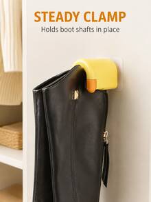 Convenient Boot Storage Clip, Drill-Free Wall-Mounted Space-Saving Vertical Design, Can Hold Long And Ankle Boots, Hats, Towels, Clothes, Suitable For Bedroom, Living Room, Bathroom - Multicolor - View 7