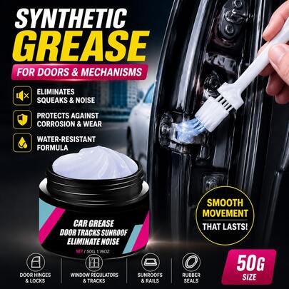 maxxauto Cera Lubricante de Grado Profesional - Lubricación de Alta Eficiencia, Reduce la Fricción, Disminuye el Ruido, Resistente al Desgaste - Fácil de Usar, Botella Rociadora Práctica, Adecuada para Puertas de Coche, Espejos Retrovisores, Cerraduras de Puerta, Rieles de Techo Solar, Manijas de Puerta