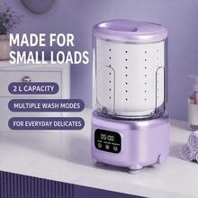 Wireless Portable Mini Washing Machine With Spin Dryer, Small Underwear & Socks Washer, Suitable For Dorm, Apartment And Travel - Multicolor - View 6