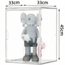 Kotak Penyimpanan Akrilik, Cocok Untuk Penyimpanan Kosmetik, Penyimpanan Barang-Barang Lain, Penyimpanan Buku, Penyimpanan Boneka, Penyimpanan Meja, Penyimpanan Kamar Mandi, Kotak Pajangan Boneka, Dekorasi Hari Valentine dan Tahun Baru, Natal, Halloween, Pernikahan, Perlengkapan Kuliah - Clear - View 10