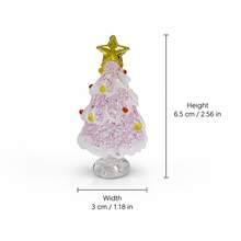 1pc Handmade Stained Glass Christmas Tree Figurine, Colorful Glass Tree Figurines, Light-Catching Mini Xmas Tree Tabletop Decor, Unique Holiday Decor For Christmas Party Home Decoration, Gift For Best Friends - 1pc - View 14