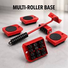 Furniture Mover Dolly With Universal Swivel Wheels, Labor‑Saving Heavy Object Moving Tool Set, Portable Furniture Lifter For Home Relocation & Daily Cleaning - Multi-color - View 6