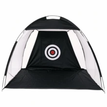 Portable Golf Hitting Practice Net, Golf Swing Training Aid For Indoor Outdoor Backyard Home Golf Practice - Black - View 1