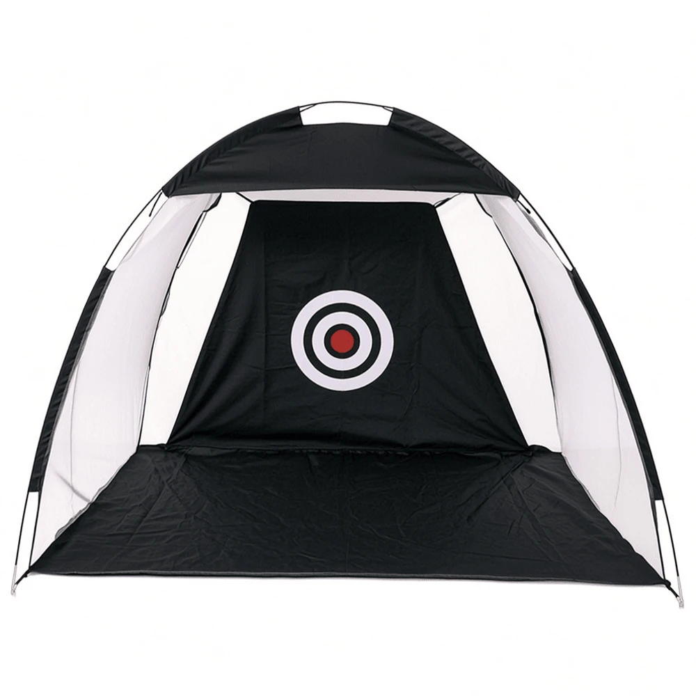 Portable Golf Hitting Practice Net, Golf Swing Training Aid For Indoor Outdoor Backyard Home Golf Practice - Black - View 1