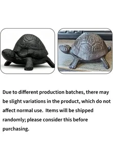 1pc Cast Iron Turtle Hidden Key Box, Weatherproof Rust-Proof Outdoor Spare Key Box, Garden Turtle Invisible Key Storage Box, Compact Secret Storage, Suitable For Yard, Patio, Flower Pot, Pool, Vase, Home, Office Decoration - Multicolor - View 9