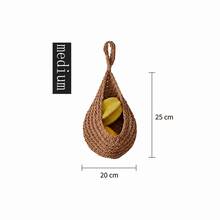 1/3/6pcs Wall-Mounted Vegetable & Fruit Storage Baskets, Flower Pot Hanging Baskets, Bird Nest Water Drop Shaped Mesh Bags, Hand-Woven Wall Hanging, Space-Saving, Easy To Use, Suitable For Kitchen, Garden, Living Room - Multicolor - View 11