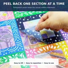 30pcs Reusable Diamond Art Release Film, Non-Stick Dust-Proof Release Paper For Diamond Painting. 10/15CM Transparent Protective Film Help Section Artwork Easily - View 5