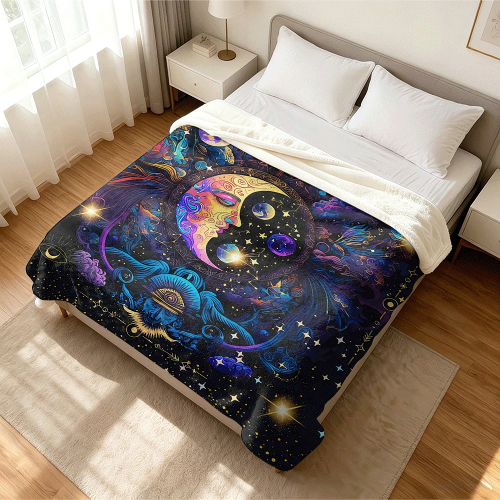 1PC Flannel Blanket, Summer Blanket, Bed Blanket , Blankets For Camping, Blanket For Beach, Throw Blanket, Multi-Use Blanket Soft , Cooling Blanket - Blanket - View 1