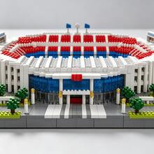 Camp Nou Stadium Mini Building Blocks Set, High Difficulty DIY Building Model, Assembly Toy, Detailed Stadium Replica, Desktop Decoration Ornament, Football Fan Collectible Commemorative Gift, Christmas Birthday Gift 3418pcs/2800pcs - Multicolor - View 4