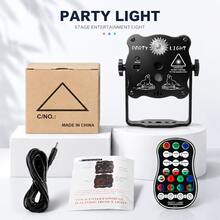 RGB Laser Party Light With Music Sync & Remote Control, Voice Activated Star Projector StageLight For Home Party, Christmas Halloween Birthday Decoration, Club KTV Bar Atmosphere Lamp - R50 - View 13