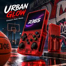 R36S 128GB Portable Handheld Gaming Console, 3.5 Inch IPS Display, Compact Pocket Device With Dual Joysticks And Rechargeable Battery, Classic Entertainment Gift For All Ages - View 1