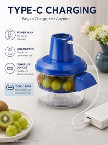 Multifunctional Peeler, Fast Peeling, 10-20 Seconds Quick Peeling, Electric Peeler, Suitable For Grapes, Garlic And Tomatoes, Designed For Small Fruits And Vegetables, Efficient Kitchen Electric Peeler, Suitable For Home Cooking - Electric peelers - View 2