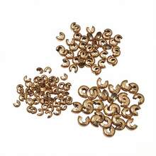 10pcs Stainless Steel Round Covers Crimp End Beads 3 4 5mm Stopper Spacer Beads For DIY Jewelry Making Findings Supplies - Crimp Beads - View 4