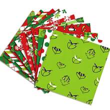 The Grinch 24pcs Green Monster Cartoon Christmas Scrapbook Material Paper Stickers Cards Background Paper - Multicolor - View 3