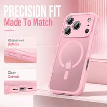 SKJL Matte Semi‑Transparent Magnetic Phone Case, Large Camera Cutout Shockproof Minimalist Cover Compatible With Iphone 18 18Pro Max 17 AIR 17Pro 17Pro Max Case - Black - View 7