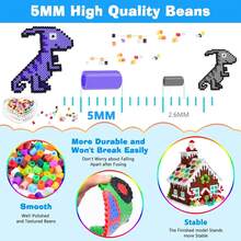 DHboying Iron-On Fuse Beads, Mixed Color Series, 6000 Beads Per Barrel, For Jewelry Making, DIY Decor & Creative Crafts - Perler Beads - View 8