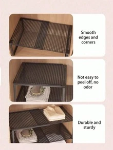 Expandable Under Sink Storage Rack | Kitchen, Cabinet, Closet And Shoe Multi-Function Storage Shelf | Adjustable Countertop And Closet Organizer - Multicolor - View 3