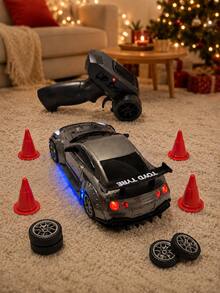 High-Speed RC Drift Car, Remote Control Racing Car, Supports Multi-Car Simultaneous Competition, Equipped With 3.7V Large Capacity Rechargeable Lithium Battery, Suitable For Children And Adults RC Hobby Toy Gift, Children's Toy Car Remote Control Car - Black - View 4