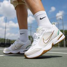 Nike 新款 Air Monarch 4 男女通用缓震耐穿健身训练运动鞋，415445-103 - 米白棕 - 查看 2