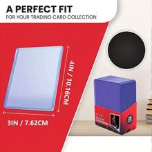 5/25/30/50/100/Pcs Baseball Card, Football Card, Basketball Card Storage Box - Made Of Durable Plastic Material, Equipped With High-Quality Card Protection Sleeves. Suitable For Card Collection, Especially For Baseball, Football, Basketball And Other Sports Cards, Bedroom Decoration, Card Protection Sleeves, Specifically Designed For Game Card Box Protection. Simple And Elegant. Suitable For Back To School Season. Anime Figure/Cosplay/Photo Card Holder/Card Binder/Photocard - Basketball Card Set - View 2