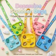 Care Bears DIY Silicone Crossbody Bag, 12 Zodiac Mini Cartoon Shoulder Bag, Adjustable Wide Strap Portable Coin Card Small Handbag Accessory - Multicolor - View 6