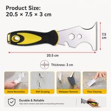15-In-1 Multi-Function Paint Scraper, With Serrated Edge, Ergonomic Handle And Metal Blade - Sturdy Construction, Efficient Paint Removal, Suitable For DIY Projects And Professional Use, Paint Removal Tool - Multiple Styles - View 4