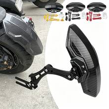Pelindung Lumpur Roda Belakang Paduan Aluminium Universal yang Dapat Diatur untuk Cafe Racer, Sepeda Listrik, Skuter, Sepeda Motor Ringan, Aksesori Spatbor Belakang - A - View 2