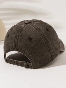 1pc Fashionable Minimalist Washed Baseball Cap, High-Value All-Season Decorative Style, Essential Fashion Item For Men And Women, "Pero No Me Jodas" Print Pattern, Gift For Family And Friends - Washed Cap - View 4