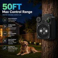 Anti Barking Device For Dogs, Dog Bark Deterrent Devices,3 Modes Ultrasonic Bark Box, Anti Barking Device Long Range 50ft, For Indoor & Outdoor Use (2026 Upgrade) - Black - View 5