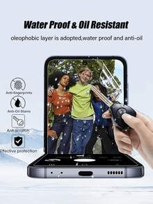 5 buah Pelindung Layar Ponsel Hidrogel Transparan Tinggi, Perlindungan Penuh, Anti-Ledakan, Anti-Gores, Kompatibel dengan Galaxy Flip 8/7/6/5/4/3, Film Lunak Non-Kaca yang Dapat Memperbaiki Diri Sendiri - Clear - View 8