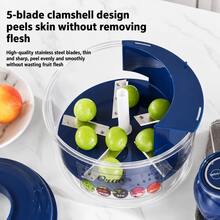 Rechargeable Automatic Fruit Peeler, Electric Grape Tomato Garlic Peeling Machine, One-Touch Vegetable Peeler, USB Charging Household Kitchen Gadget - Multicolor - View 5