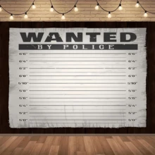 Police Lineup Background Height Chart Suspect Photography Backdrop Police Theme Suspect Mystery Party Decoration Background Portrait Photography Backdrop Vinyl - A - View 6
